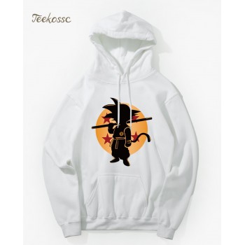 Dragon Ball Z Pocket Hoodie Men Japan Anime Hoodies Mens DragonBall Hooded Sweatshirt 2018 Winter Pullover Long Sleeve Outerwear