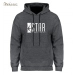 Superman Series STAR S.T.A.R.labs Jumper The Flash Gotham City Comic Books Black Hoodie Hoodies Sweatshirt Men 2018 Hooded Hoody