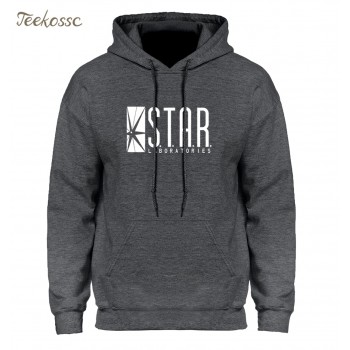 Superman Series STAR S.T.A.R.labs Jumper The Flash Gotham City Comic Books Black Hoodie Hoodies Sweatshirt Men 2018 Hooded Hoody