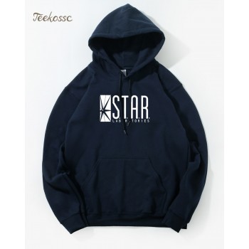 Superman Series STAR S.T.A.R.labs Jumper The Flash Gotham City Comic Books Black Hoodie Hoodies Sweatshirt Men 2018 Hooded Hoody
