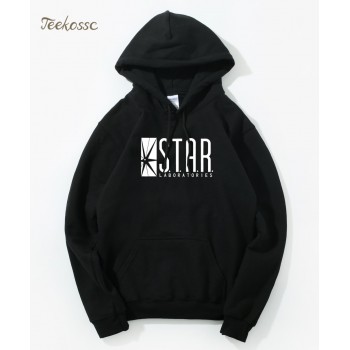 Superman Series STAR S.T.A.R.labs Jumper The Flash Gotham City Comic Books Black Hoodie Hoodies Sweatshirt Men 2018 Hooded Hoody