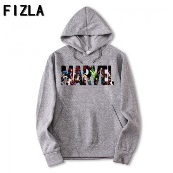 FIZLA New Brand Marvel Hoodies men high quality Long sleeves Casual men Sweatshirt Hoodies marvel print Hoodie Tracksuits male