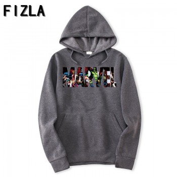 FIZLA New Brand Marvel Hoodies men high quality Long sleeves Casual men Sweatshirt Hoodies marvel print Hoodie Tracksuits male