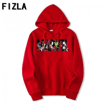 FIZLA New Brand Marvel Hoodies men high quality Long sleeves Casual men Sweatshirt Hoodies marvel print Hoodie Tracksuits male