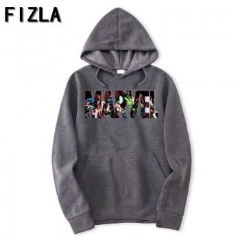 FIZLA New Brand Marvel Hoodies men high quality Long sleeves Casual men Sweatshirt Hoodies marvel print Hoodie Tracksuits male
