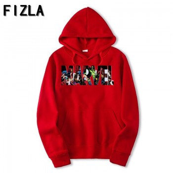 FIZLA New Brand Marvel Hoodies men high quality Long sleeves Casual men Sweatshirt Hoodies marvel print Hoodie Tracksuits male