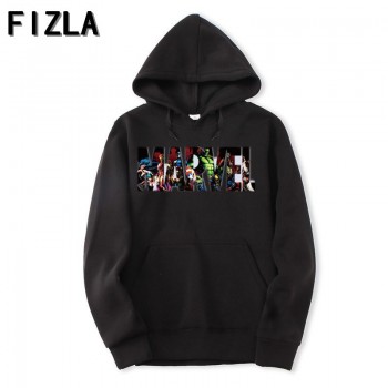 FIZLA New Brand Marvel Hoodies men high quality Long sleeves Casual men Sweatshirt Hoodies marvel print Hoodie Tracksuits male