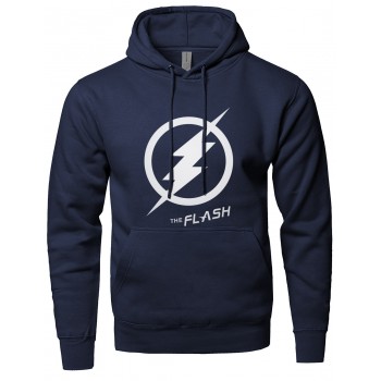 2019 New Hot Hoodies Men Autumn Winter Sweatshirt Casual Print The Flash Fleece Hoody With Hat Tracksuit Hip Hop Brand Hoodie