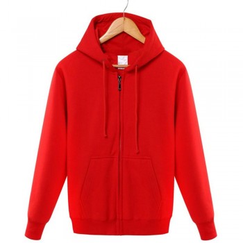 Winter 2018 cotton  zipper hoodie street hip-hop red black powder zipper hoodie hoodies   S-4XL