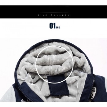 Hoodies Men Hooded Casual Wool Winter Thickened Warm Coat Male Velvet Male Sweatshirts Coat Zipper Cardigan Hoody Man Clothing