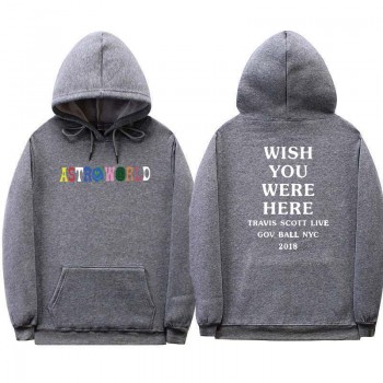 FIZLA Print Travis Scotts ASTROWORLD WISH YOU WERE HERE Hoodies Men/Women Clothes 2018 Harajuku Hip Hop Hoodies Sweatshirt