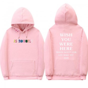 FIZLA Print Travis Scotts ASTROWORLD WISH YOU WERE HERE Hoodies Men/Women Clothes 2018 Harajuku Hip Hop Hoodies Sweatshirt