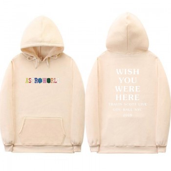 FIZLA Print Travis Scotts ASTROWORLD WISH YOU WERE HERE Hoodies Men/Women Clothes 2018 Harajuku Hip Hop Hoodies Sweatshirt