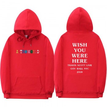 FIZLA Print Travis Scotts ASTROWORLD WISH YOU WERE HERE Hoodies Men/Women Clothes 2018 Harajuku Hip Hop Hoodies Sweatshirt