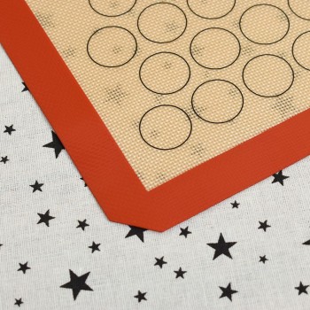 LINSBAYWU Non-Stick Macaron Silicone Baking Mat Non stick Circle Macaroon Pad Sheet Kitchen Rolling Dough mat Liner Tool