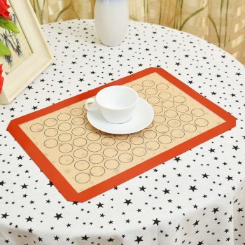 LINSBAYWU Non-Stick Macaron Silicone Baking Mat Non stick Circle Macaroon Pad Sheet Kitchen Rolling Dough mat Liner Tool