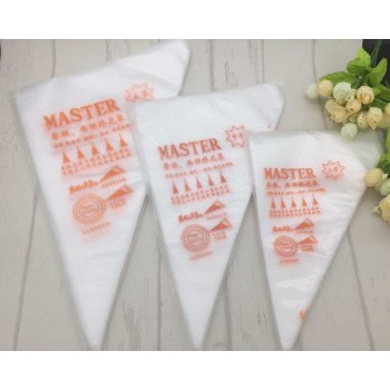 100PCS/bag Disposable Piping bag Icing Nozzle Fondant Cake Decorating Pastry Tips Tools