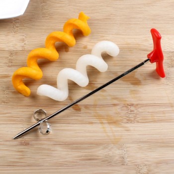 UPORS Vegetables Spiral Knife Carving Tool Potato Carrot Cucumber Salad Chopper Manual Spiral Screw Slicer Cutter Spiralizer