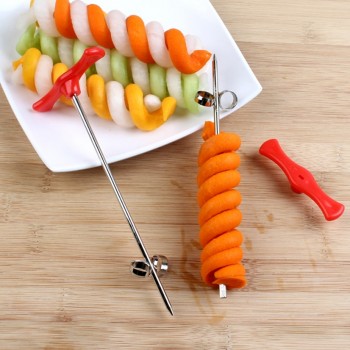 UPORS Vegetables Spiral Knife Carving Tool Potato Carrot Cucumber Salad Chopper Manual Spiral Screw Slicer Cutter Spiralizer