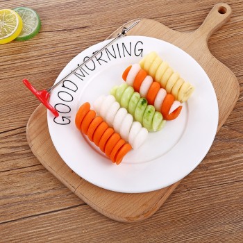 UPORS Vegetables Spiral Knife Carving Tool Potato Carrot Cucumber Salad Chopper Manual Spiral Screw Slicer Cutter Spiralizer