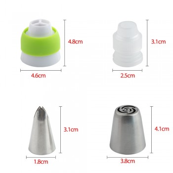 13PCS/Set Russian Tulip Icing Piping Nozzles Pastry Bag Cake Decorating Tips 3D Printer Nozzles For Cream Baking Tools