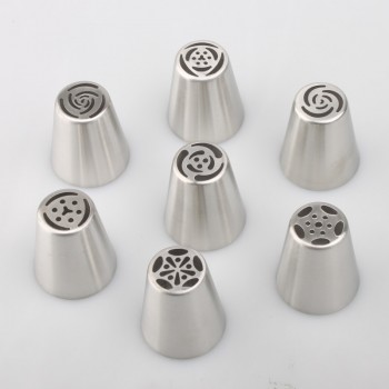 13PCS/Set Russian Tulip Icing Piping Nozzles Pastry Bag Cake Decorating Tips 3D Printer Nozzles For Cream Baking Tools
