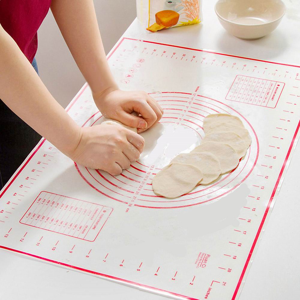 Platinum Silicone Kneading Mats Baking Kneading Dough Mat Dumpling Pads Cushioning Pads Nonstick Slabs Rolling Pastry Pans