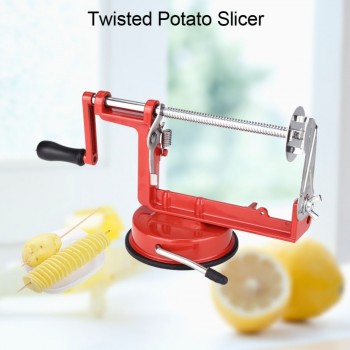 Twister Potato slicer Stainless Steel Potato Manual Cutter Spiral Chips Twisted Potato Apple Slicer French Fry Cutter