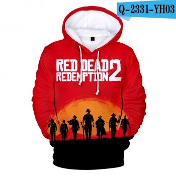 LUCKYFRIDAYF RED DEAD REDEMPTION 2 3D Printed Hoodies Women/Men Long Sleeve Fashion Hooded Sweatshirts 2018 Hot Game Casual Wear