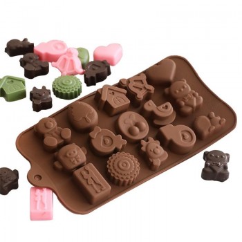 Silicone Mould Chocolate Cake Mould Hand Making Pudding Jelly Ice Modle DIY Baking Tools Kitchen Accessory Cake Decoration
