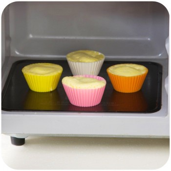 Urijk Random Color Muffin Moulds Silicone Mold Bakeware Cupcake Liner Cupcake Stand DIY Baking Cake Decorating Tools Mutisize