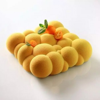 Wulekue Cake Decorating Mold 3D Silicone Molds Baking dish Tools For Heart Round Cakes Chocolate Brownie Mousse Make Dessert Pan