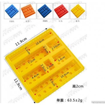 YONGHAO Cake Tools Holes Lego Mini Figure Robot Ice Cube Tray Mold Chocolate Cake Jelly Jello Silicone Mold Fondant Moulds  N543