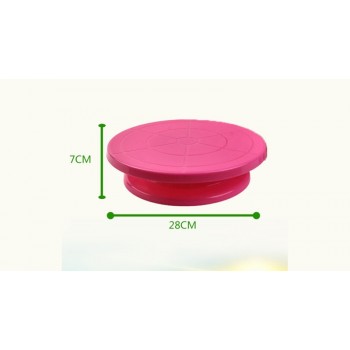 DIY Pan Baking Tool Plastic Cake Plate Turntable Rotating Anti-skid Round Cake Stand Cake Decorating Rotary Table Kitchen