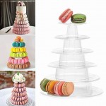 Urijk 4/6 Tiers Cupcake Display Rack Holder Macaron Tower Macaroon Display Cake Stand Birthday Party Wedding Decoration Tools