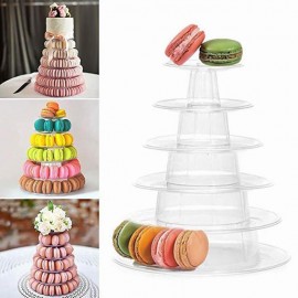 Urijk 4/6 Tiers Cupcake Display Rack Holder Macaron Tower Macaroon Display Cake Stand Birthday Party Wedding Decoration Tools