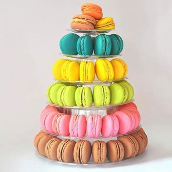 Urijk 4/6 Tiers Cupcake Display Rack Holder Macaron Tower Macaroon Display Cake Stand Birthday Party Wedding Decoration Tools