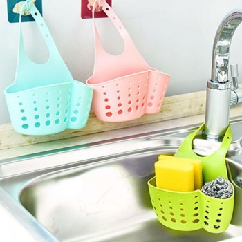 Portable Basket Home Kitchen Hanging Drain Basket Bag Bath Storage Tools Sink Holder Kitchen Accessory  10
