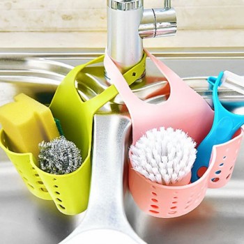 Portable Basket Home Kitchen Hanging Drain Basket Bag Bath Storage Tools Sink Holder Kitchen Accessory  10