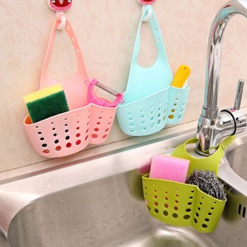 Portable Basket Home Kitchen Hanging Drain Basket Bag Bath Storage Tools Sink Holder Kitchen Accessory  10