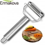 ERMAKOVA Dual Fruit Vegetable Peeleramp;Julienne Peeler Cutter Sharp Stainless Steel Potato Carrot Grater Planing Kitchen Tools
