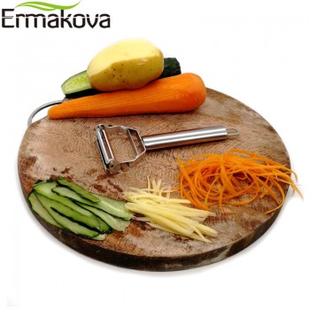 ERMAKOVA Dual Fruit Vegetable Peeleramp;Julienne Peeler Cutter Sharp Stainless Steel Potato Carrot Grater Planing Kitchen Tools