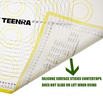 TEENRA 1PCS 66*46cm Non Stick Rolling Dough Mat Silicone Baking Mats And Liners Oven Silicone Pastry Mat Bakeware cozinha