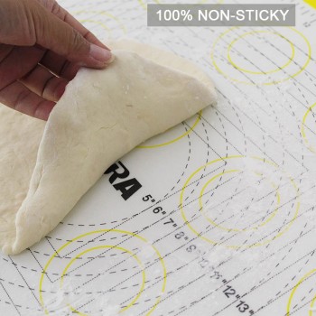 TEENRA 1PCS 66*46cm Non Stick Rolling Dough Mat Silicone Baking Mats And Liners Oven Silicone Pastry Mat Bakeware cozinha