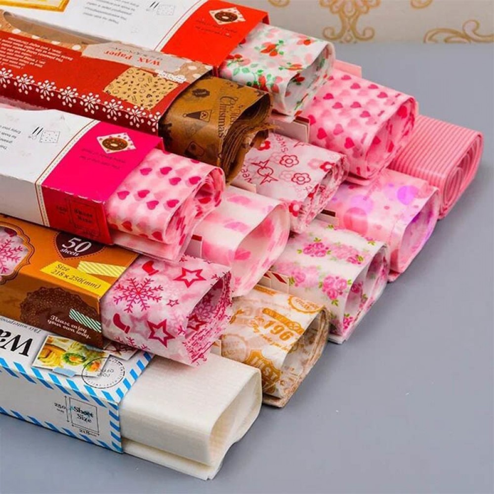 Wrapping Paper Bread Sandwich Burger Fries Package Wax Paper Baking Tools Kitchen Gadgets Food Wrappers 50Pcs Food Grade