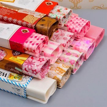 Wrapping Paper Bread Sandwich Burger Fries Package Wax Paper Baking Tools Kitchen Gadgets Food Wrappers 50Pcs Food Grade