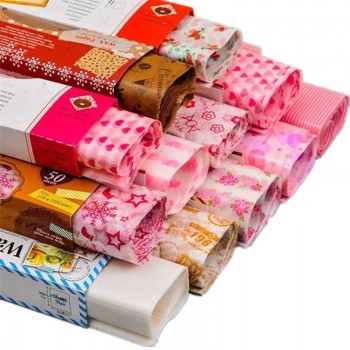 Wrapping Paper Bread Sandwich Burger Fries Package Wax Paper Baking Tools Kitchen Gadgets Food Wrappers 50Pcs Food Grade