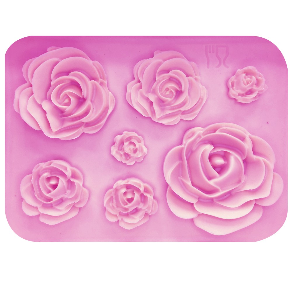 M1023 Rose Flowers silicone mold Cake Chocolate Mold wedding Cake Decorating Tools Fondant Sugarcraft Cake Mold