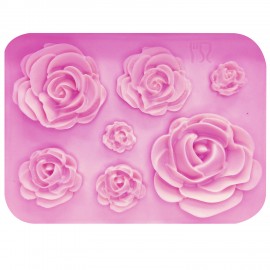 M1023 Rose Flowers silicone mold Cake Chocolate Mold wedding Cake Decorating Tools Fondant Sugarcraft Cake Mold