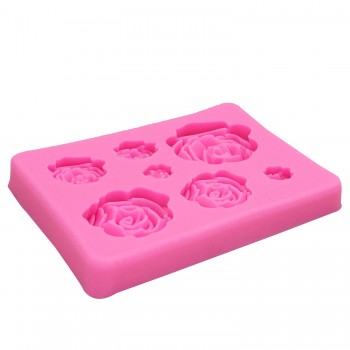 M1023 Rose Flowers silicone mold Cake Chocolate Mold wedding Cake Decorating Tools Fondant Sugarcraft Cake Mold